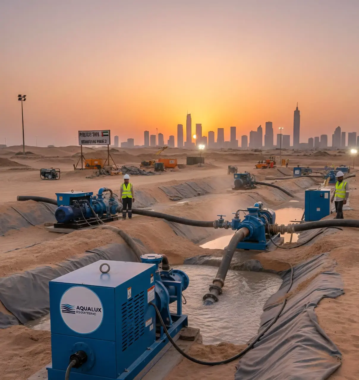 Large-Scale Construction Dewatering